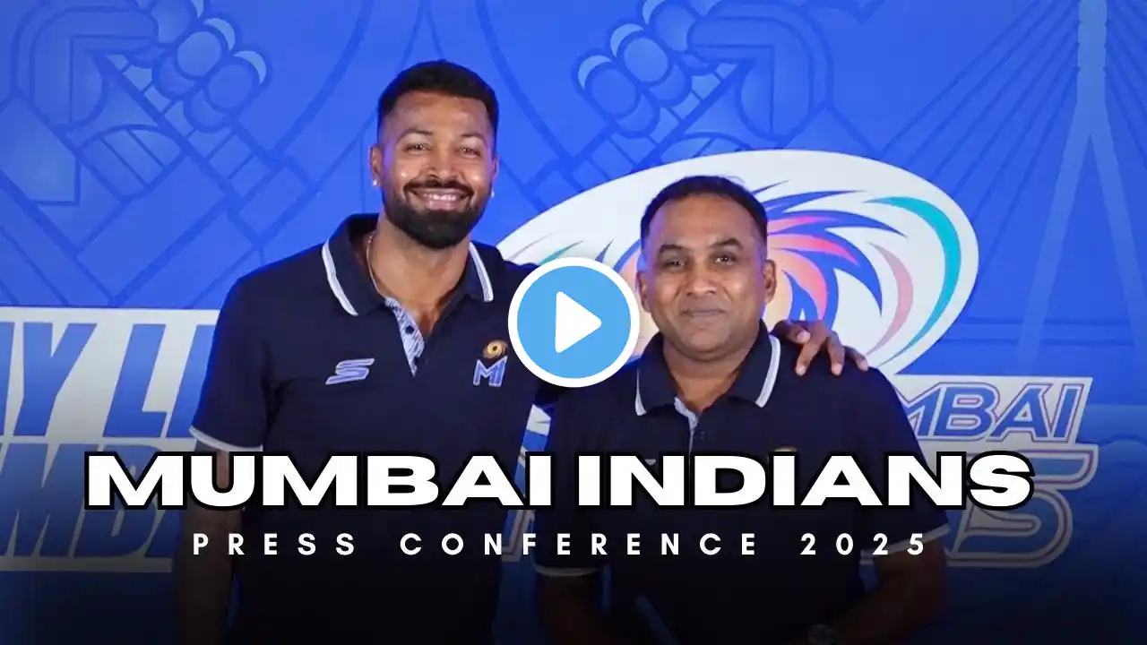 Hardik Pandya & Mahela Jayawardene Grace The Mumbai Indians Pre-Season Press Conference