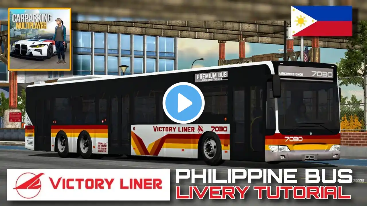 PH Bus | Victory Liner Bus Livery Tutorial in Car Parking Multiplayer New Update | Easy Tutorial