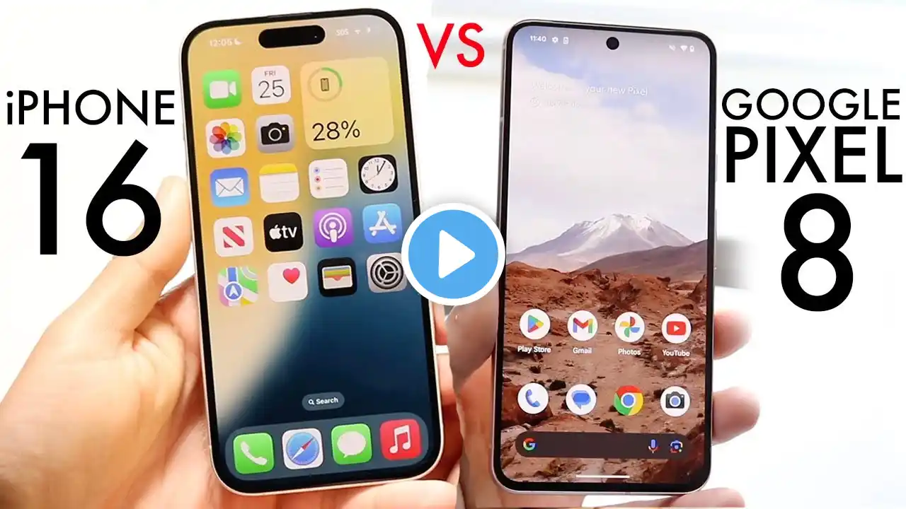 iPhone 16 Vs Google Pixel 8! (Comparison) (Review)