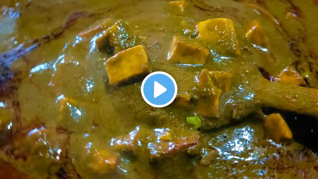 Today's special restaurant style palak paneer ki sabji 😋 😋 Life means Yummy food is live!