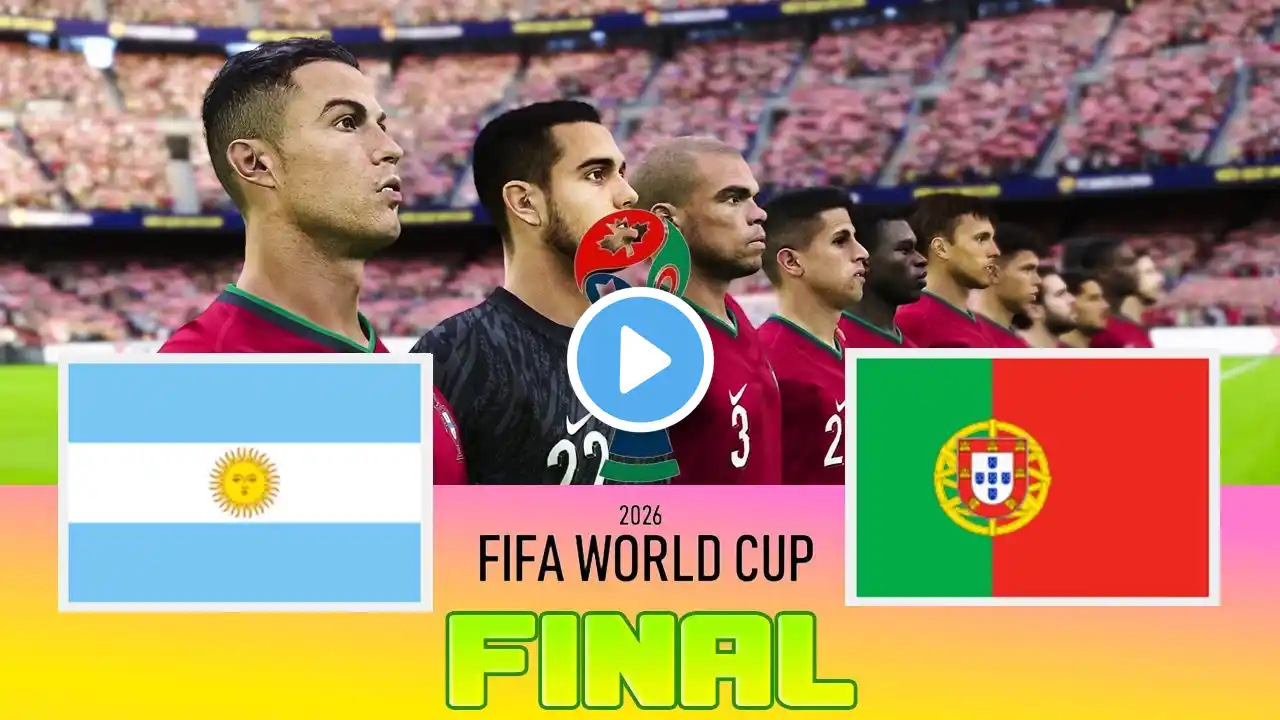 ARGENTINA vs PORTUGAL - Final FIFA World Cup 2026 | Full Match All Goals | Football Match