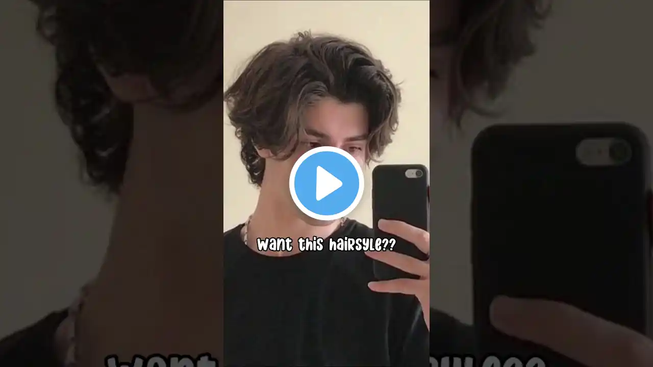How to Get the Middle Part/Curtains Hairstyle #shorts #hairstyle #viral