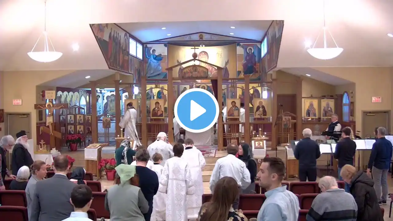 Divine Liturgy and Great Blessing of Water for Theophany on January 6, 2024