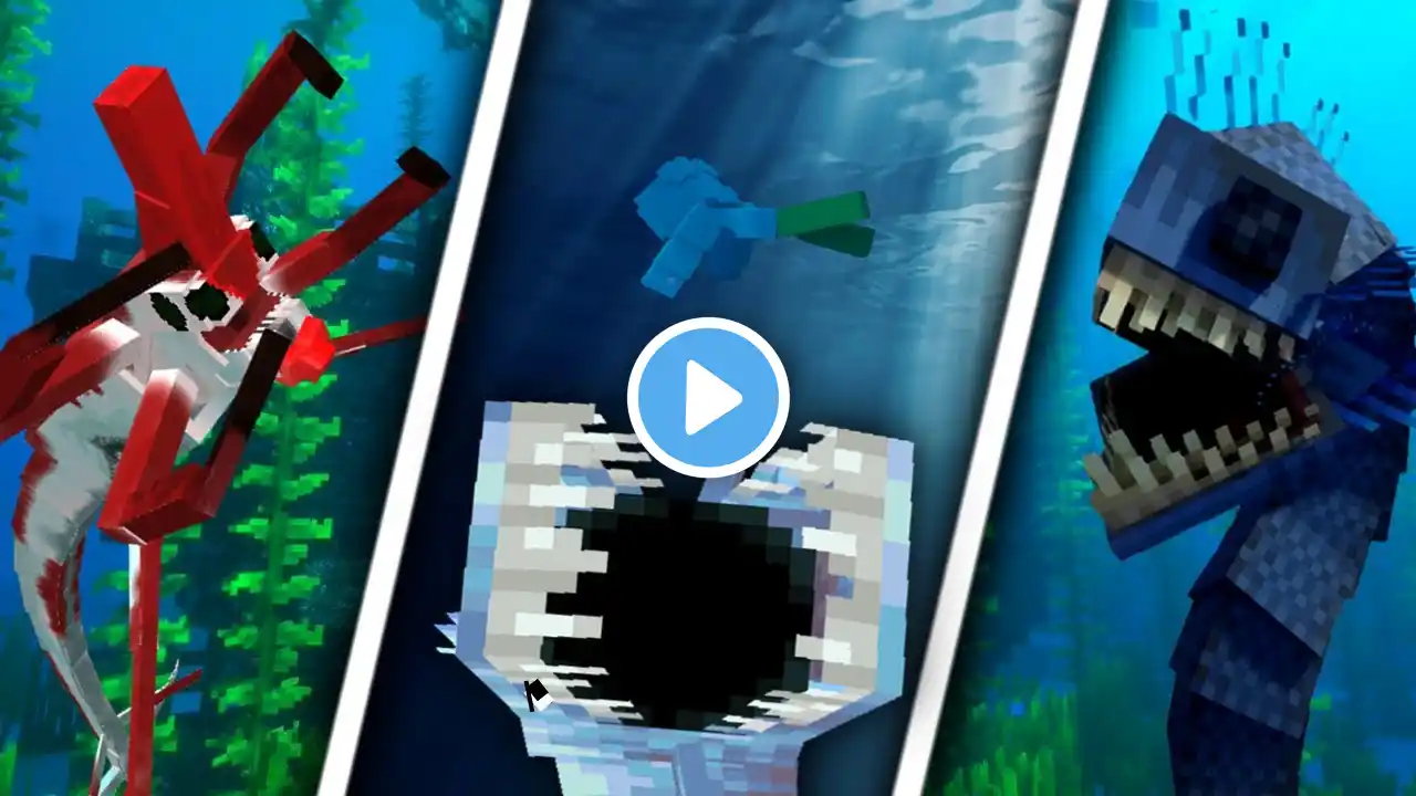 The Best Underwater Ocean/ Sea Creature Mods to use in Minecraft 2024!!