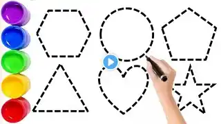 Shapes song for kids || Preschool Learning Learn 2D shapes || colors for toddler 001