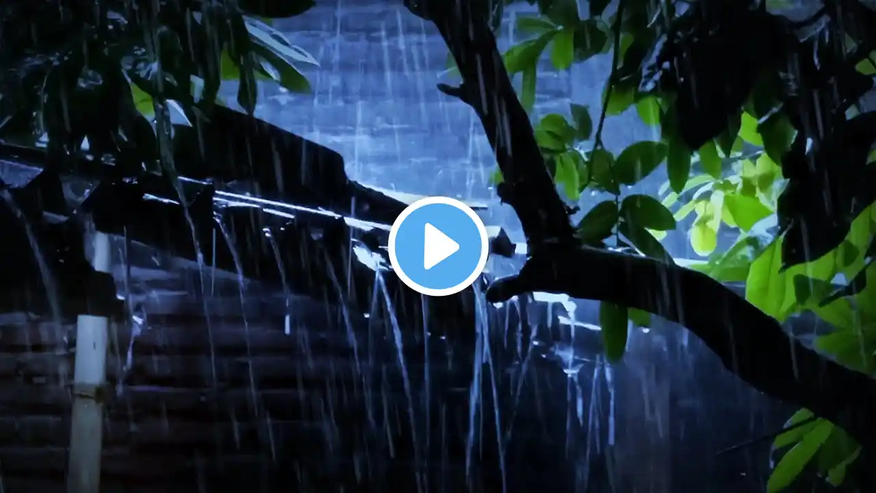 Heavy Rain Sounds With Thunderstorm Sounds for Anxiety and Stress Relief - for Deep Sleep & Relax