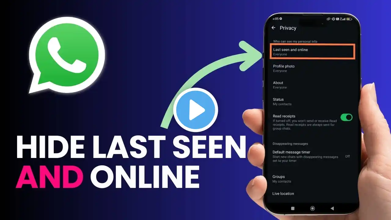 How to Hide Online Status & Last Seen on WhatsApp (2025 Update!) . #WhatsApp #OnlineStatus #LastSeen