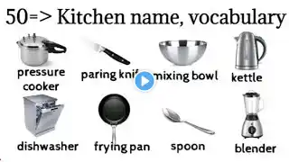 Kitchen Vocabulary In English || kitchen Utensils Vocabulary || English Practice || #vocabulary