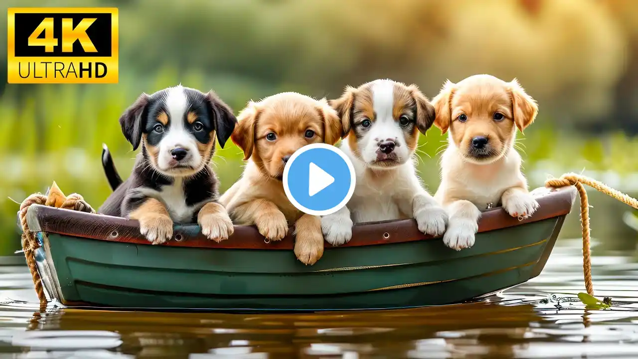 Cute Baby Animals 4K - Peaceful and Relaxation With Relaxing Music (Colorfully Dynamic)