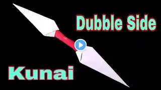 How To Make a Paper Kunai (Double Edged) - Ninja Origami/KAĞITTAN DOUBLE KUNAİ YAPIMI /paper kunai