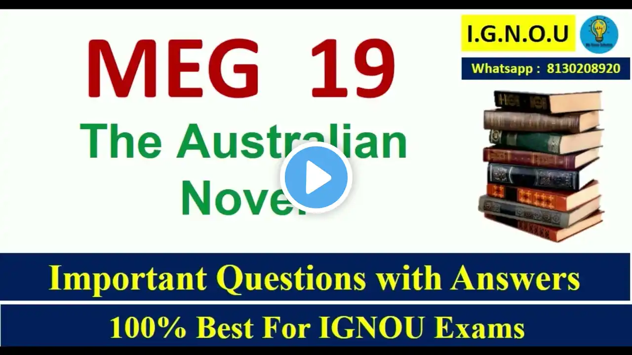 MEG 19 important questions with answers for IGNOU Exam Guess Paper