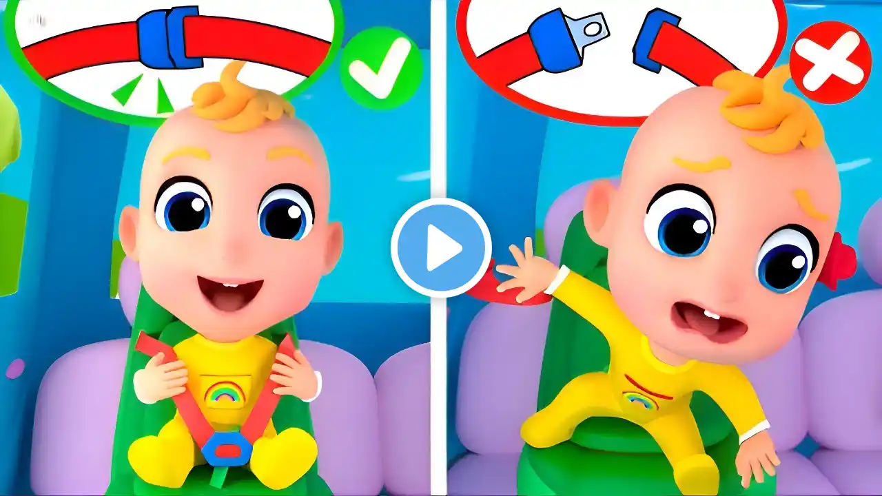 Car Safety Tips  Buckle Up Song | Baby Angel | Nursery Rhymes & Kids Songs!