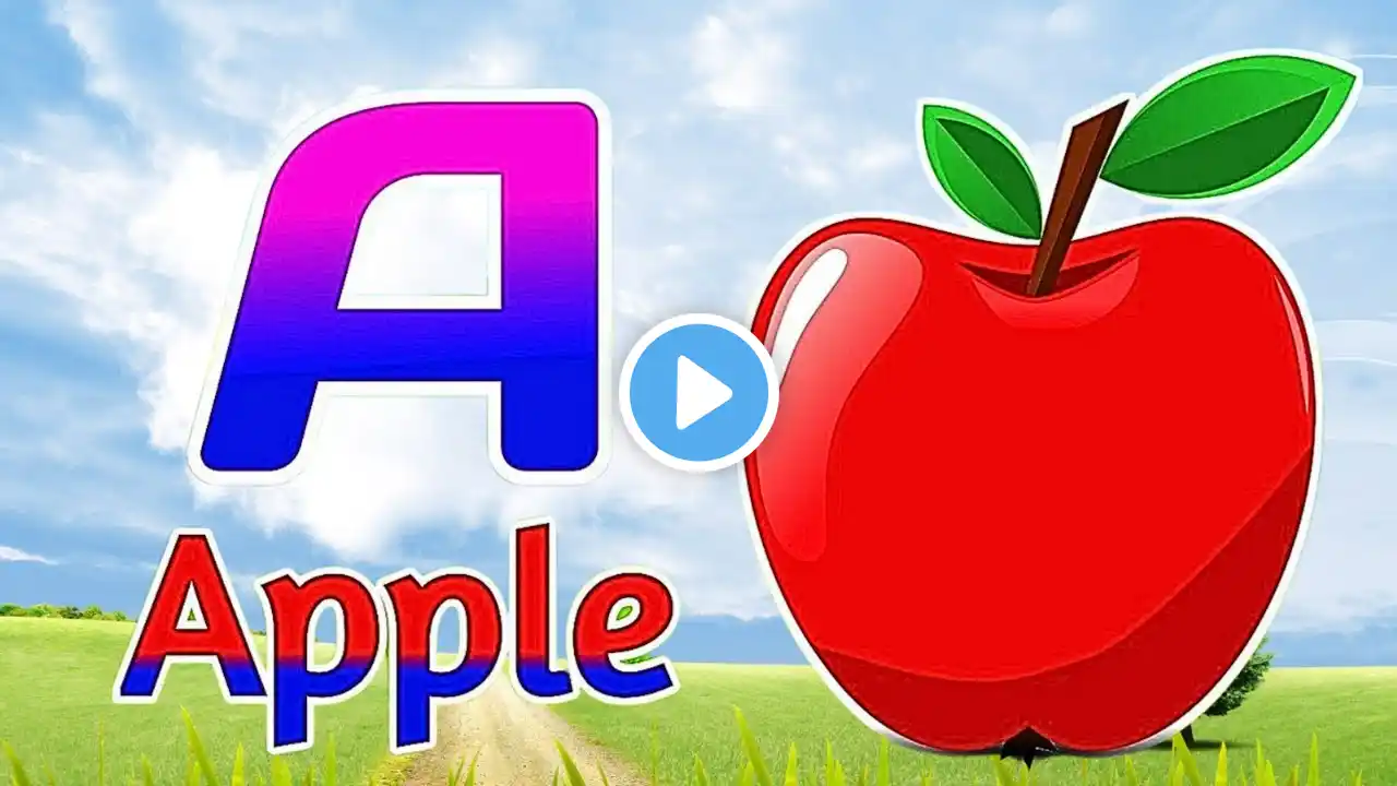 Phonics Song 2 with TWO Words in 3D - A For Airplane - ABC Alphabet Songs with Sounds for Children