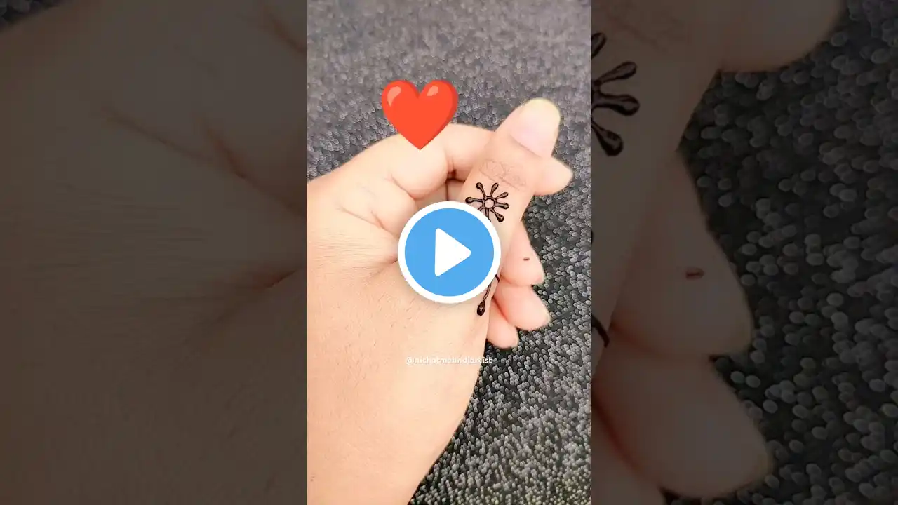 Simple heart ❤️ thumb mehndi design ✨#youtube #ytshorts #youtubeshorts #trending #fyp #shorts😍