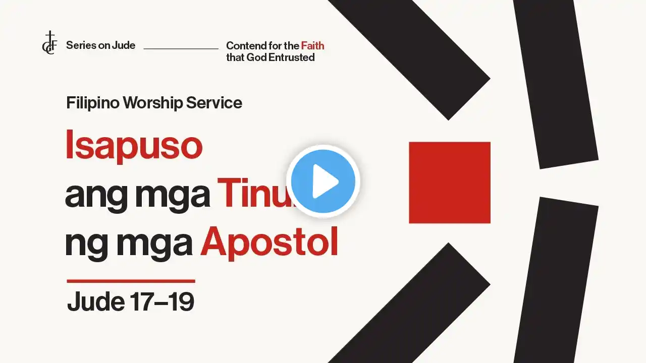 GCF Sunday Worship Service (Filipino) • October 30, 2022 • Pastor BJ Sebastian