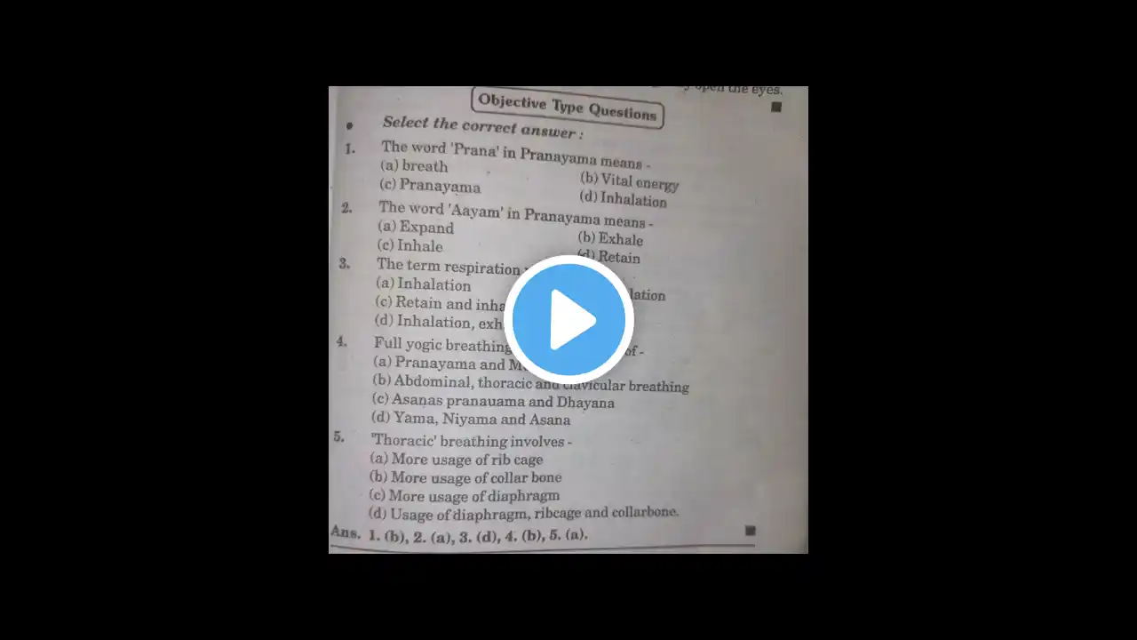 1st Year Most Imp Questions Of Foundation Course Yoga |BA BSc BCom etc|All Chapter #shorts #ytshorts