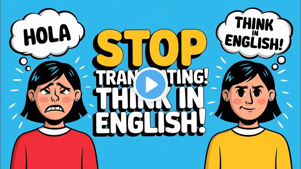 "Think in English & Stop Translating! | Speak Fluent English Naturally"