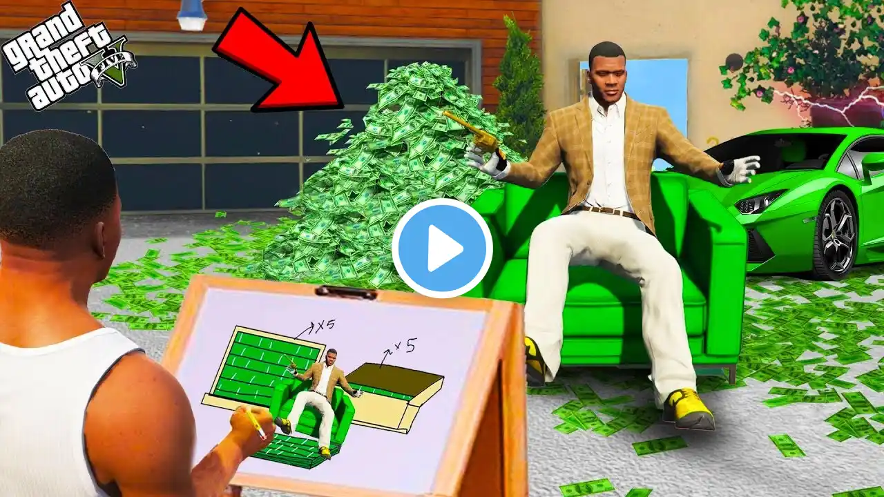 GTA 5 : Franklin Uses Magical Painting To Become The Most Richest Person  GTA 5 ! (GTA 5 Mods)