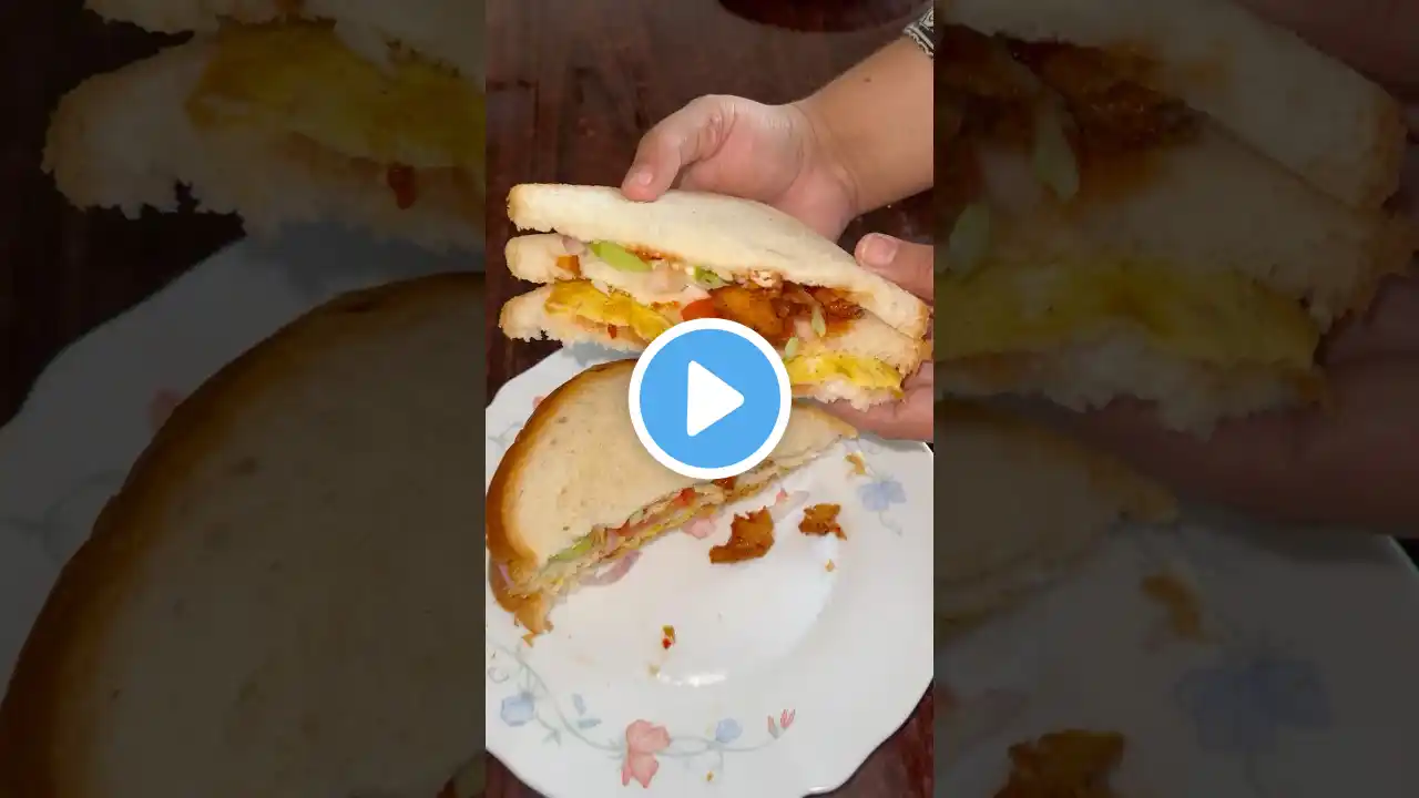 Chicken Egg Sandwich Recipe #tfskitchen #shortsfeed #chicken #egg #sandwich #viral #breakfast