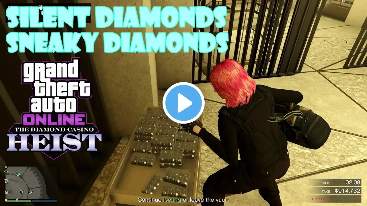 💎 Loot Diamonds w/Elite Hard Mode | Silent and Sneaky Diamond Casino Heist Finale | GTA 5 Online