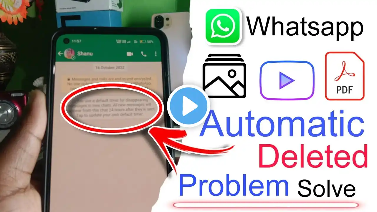 whatsapp k photo automatically delete ho jata hai || whatsapp photo automatic delete problem