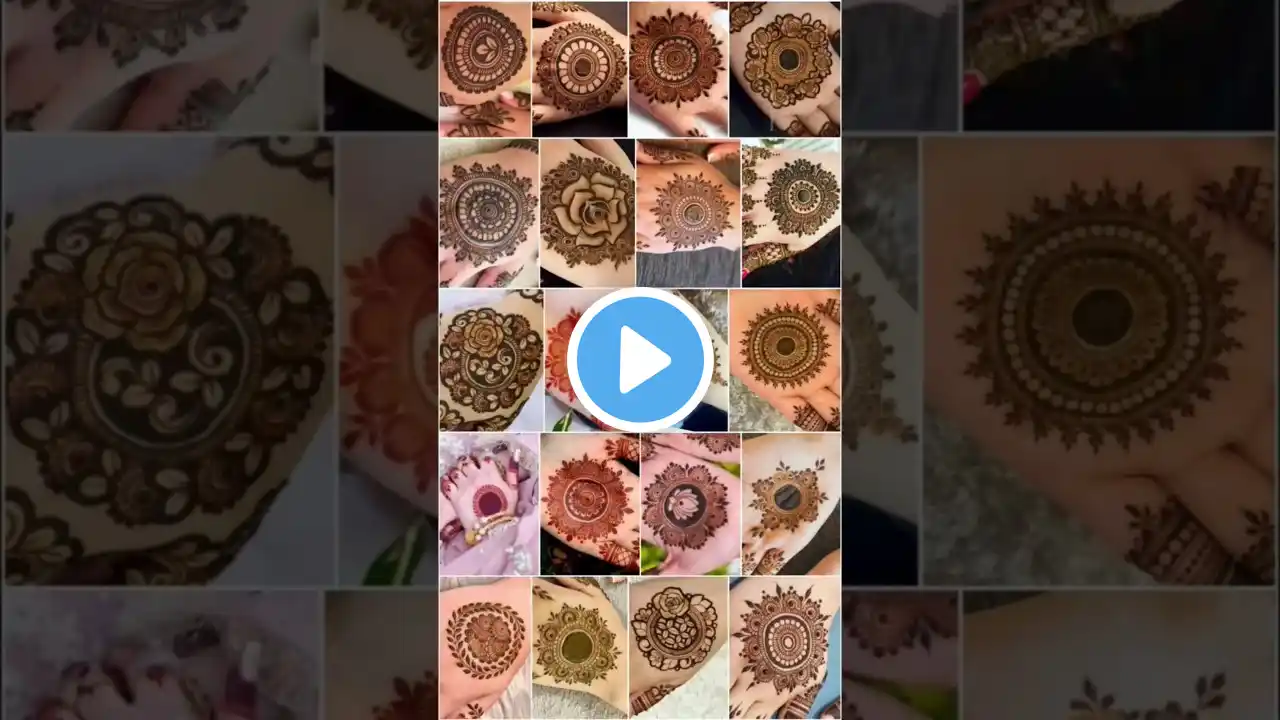 Gol tikki mehndi designs with names 🥰😍✨