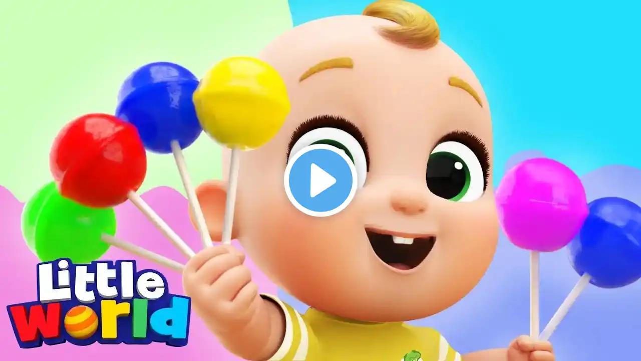 Lollipop Song With Nina And Nico | Kids Songs & Nursery Rhymes by Little World