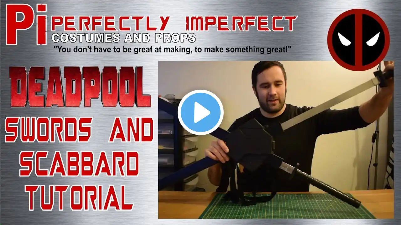 Deadpool Swords and Scabbard Tutorial - FREE TEMPLATES