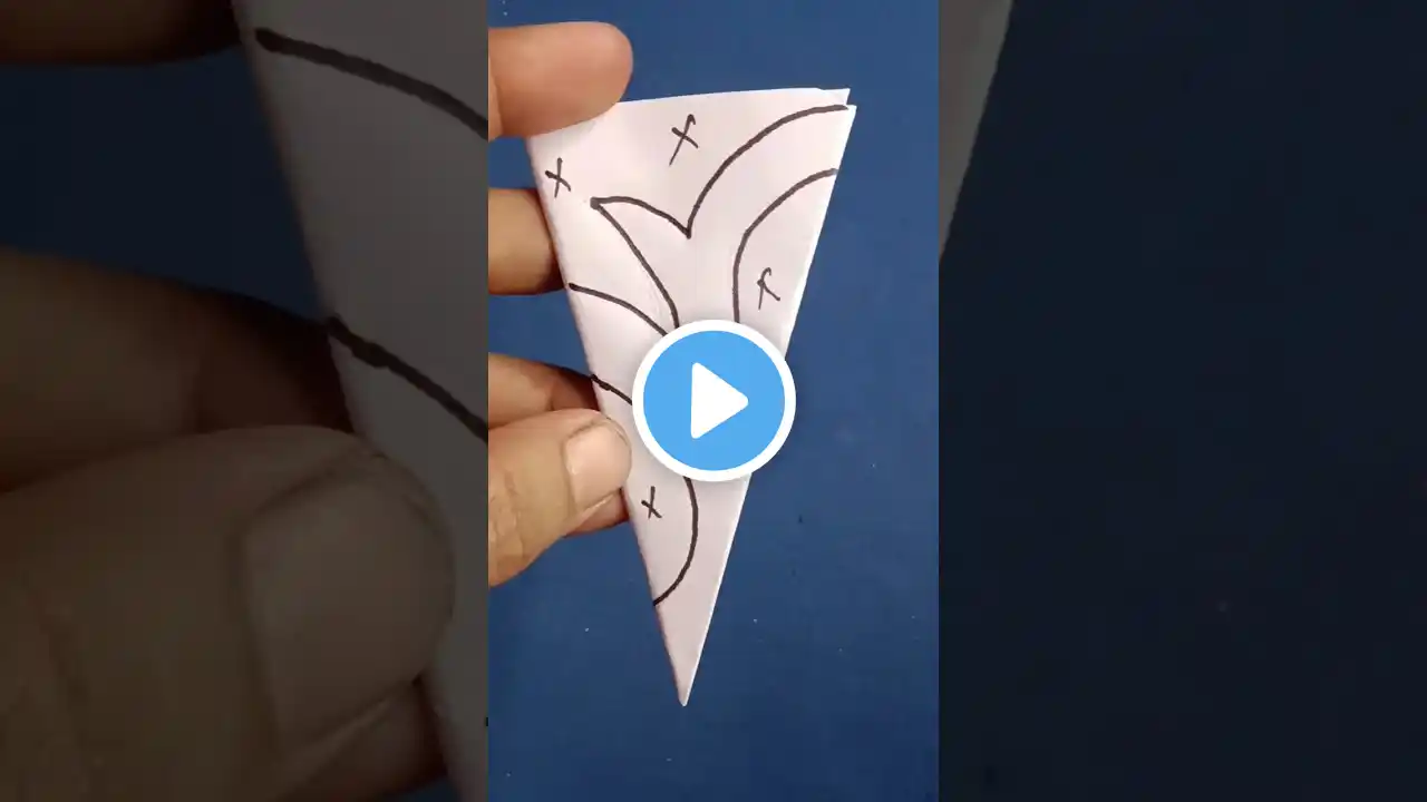 Diy Christmas ornament || How to make a snowflake out of paper #shorts #diy #craft #paperflower