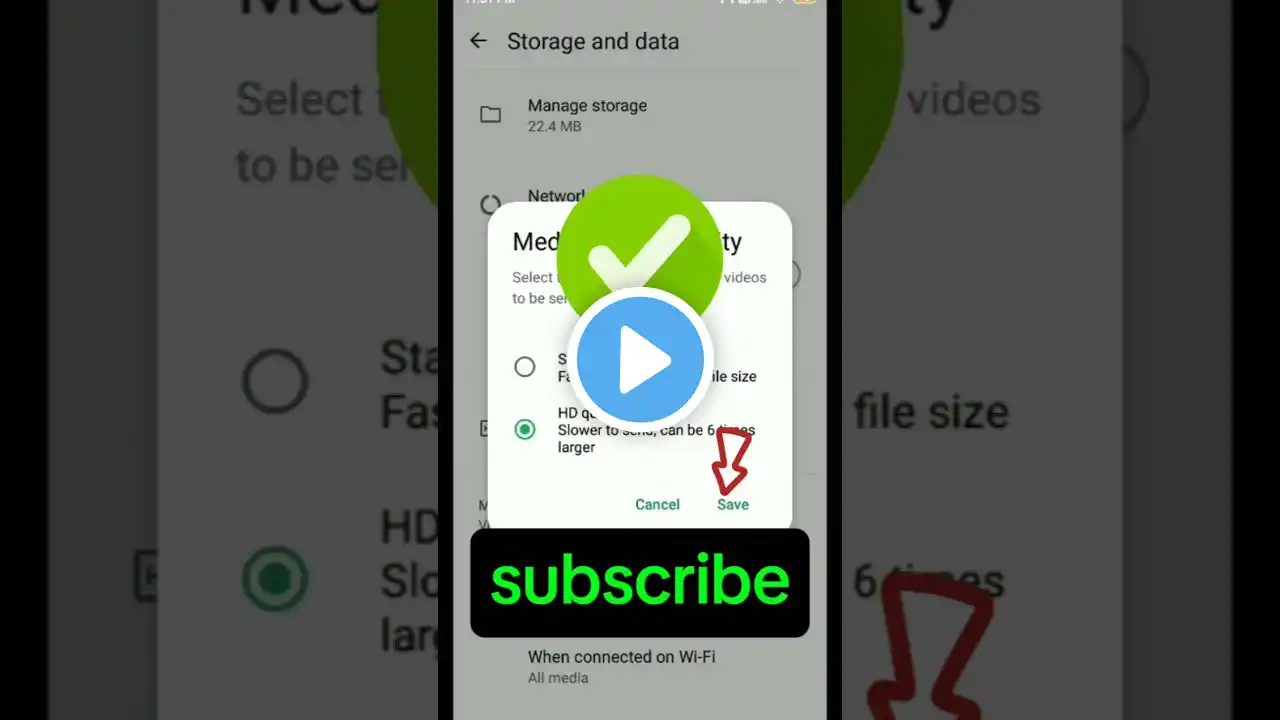 How to upload/send hd photos on whatsapp |#vairalshort #saport #WhatsApp 🤔😯