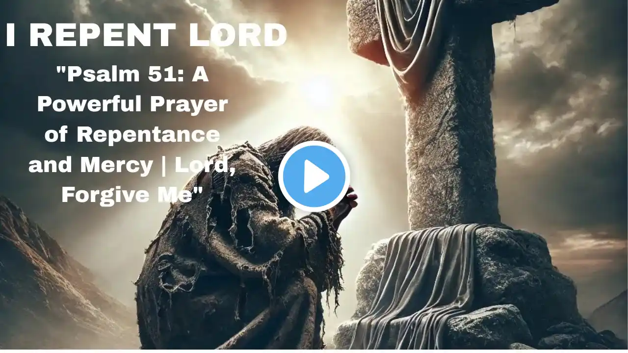 I Repent Lord - Psalm 51 (NIV): A Powerful Prayer of Repentance and Mercy | Bible Reflections