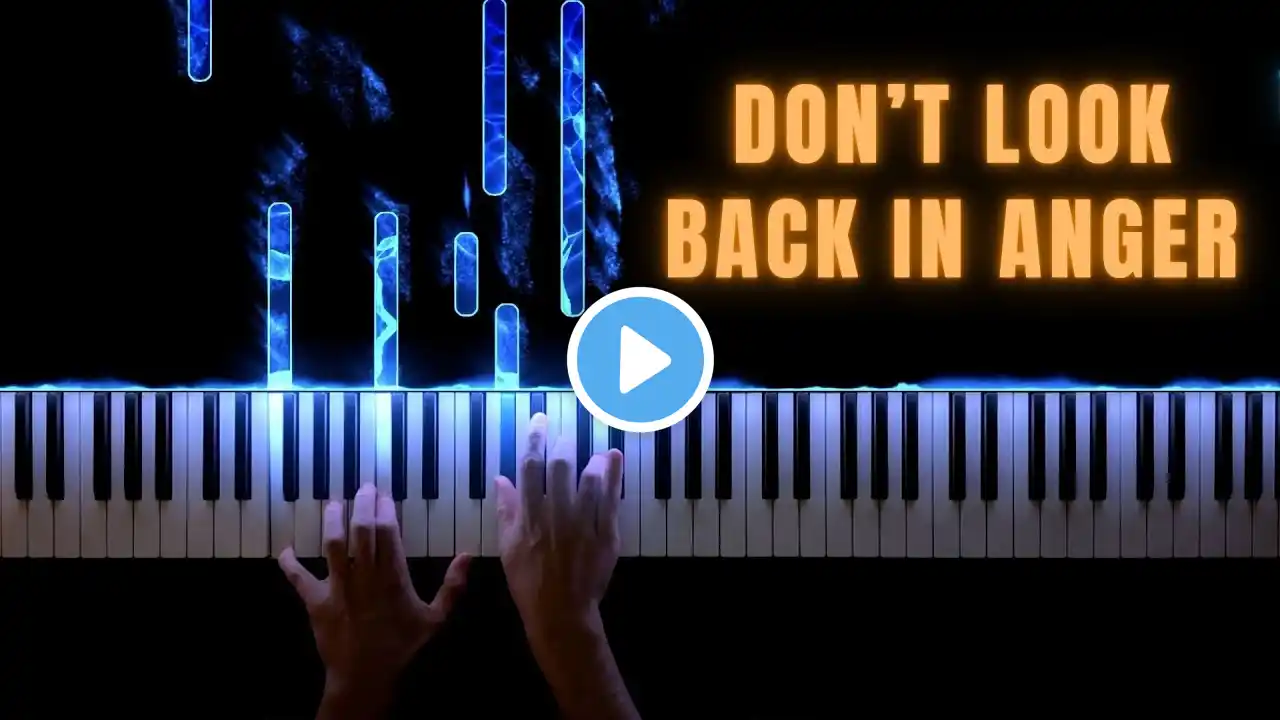 Oasis − Don't Look Back in Anger − Piano Cover + Sheet Music