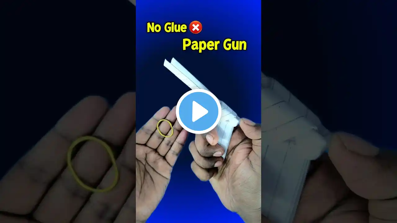 Paper Gun without Glue ❌ #shorts