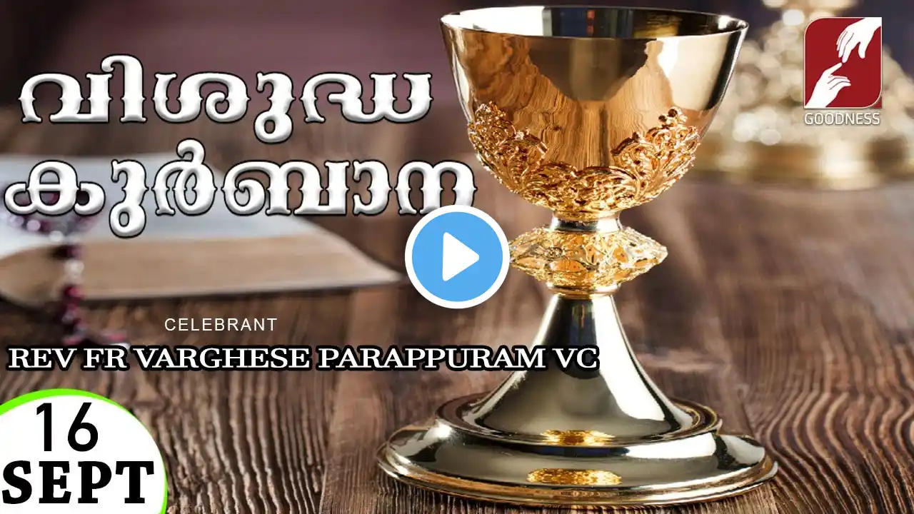 HOLY MASS LIVE @ 6 AM,16 SEPT 2024|FR VARGHESE PARAPPURAM VC|MALAYALAM QURBANA|TODAY MASS|GOODNESS