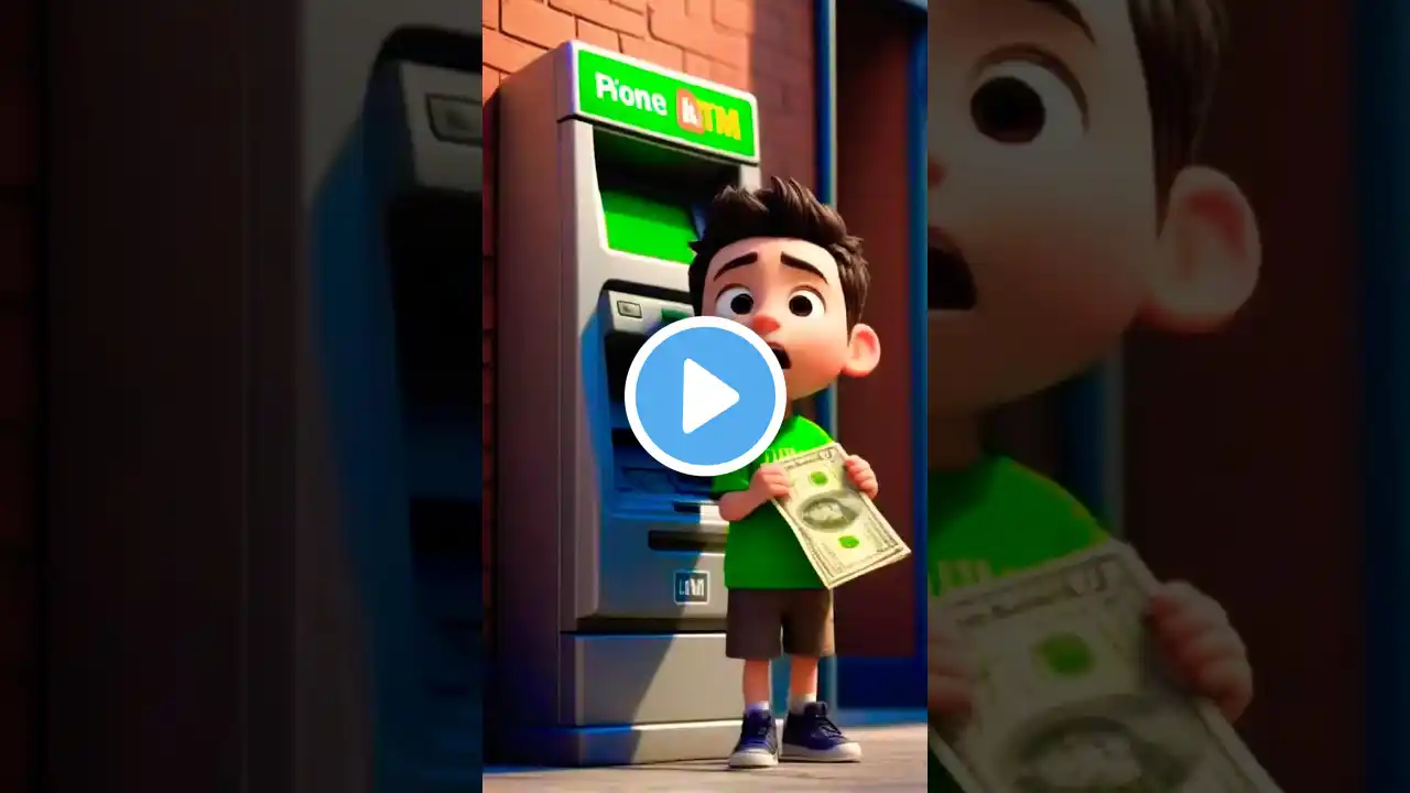 ATM se paise kaise nikale ATM problem ATM card problem#cartoon #animation #funny #viralvideo7cr 😅😵‍💫