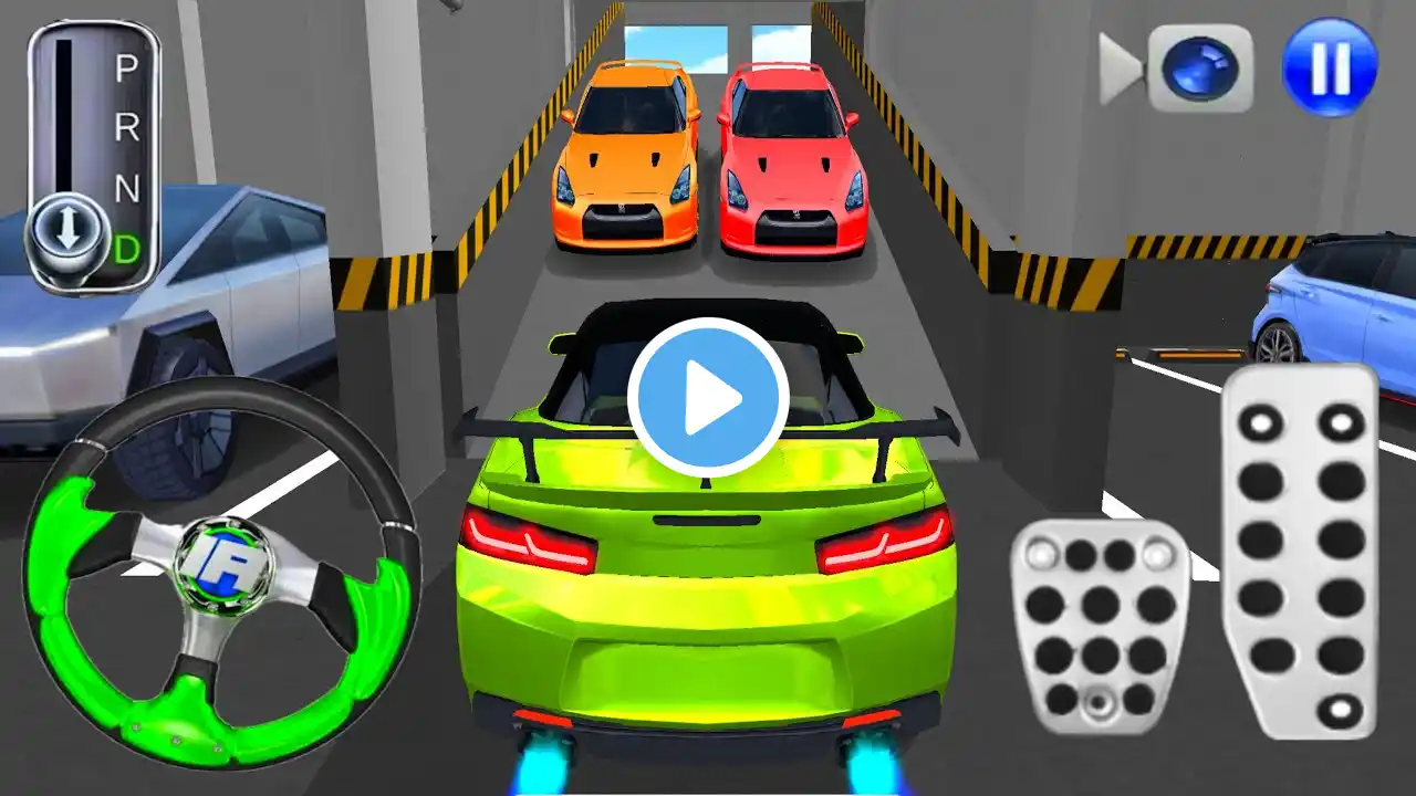 New Green Mercedes car stuck for parking | 3D Driving Class | Best Android gameplay Video