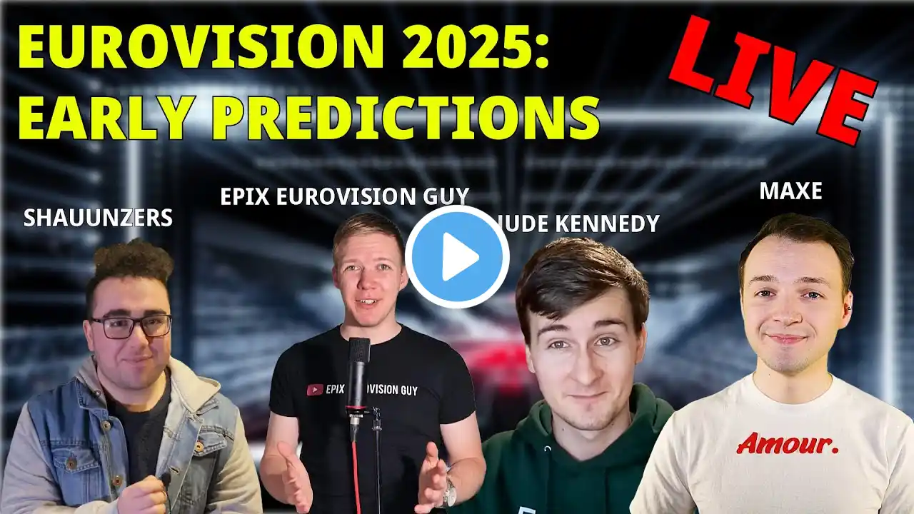 ALL SONGS RELEASED! Early Eurovision Predictions LIVESTREAM