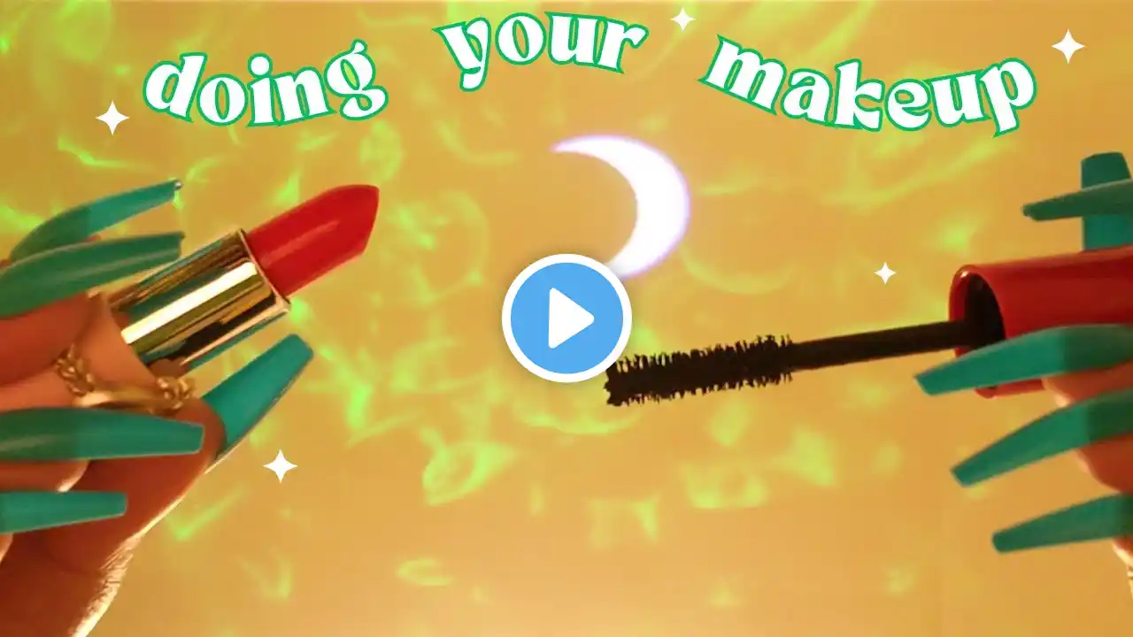 Doing Your Makeup ASMR , First Person POV , Makeup Roleplay , Clipping Your Hair Back , etc