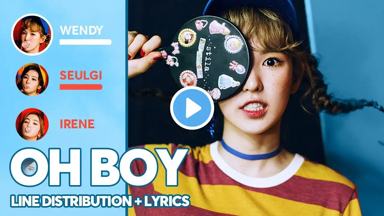 Red Velvet - Oh Boy (Line Distribution + Lyrics Color Coded) PATREON REQUESTED