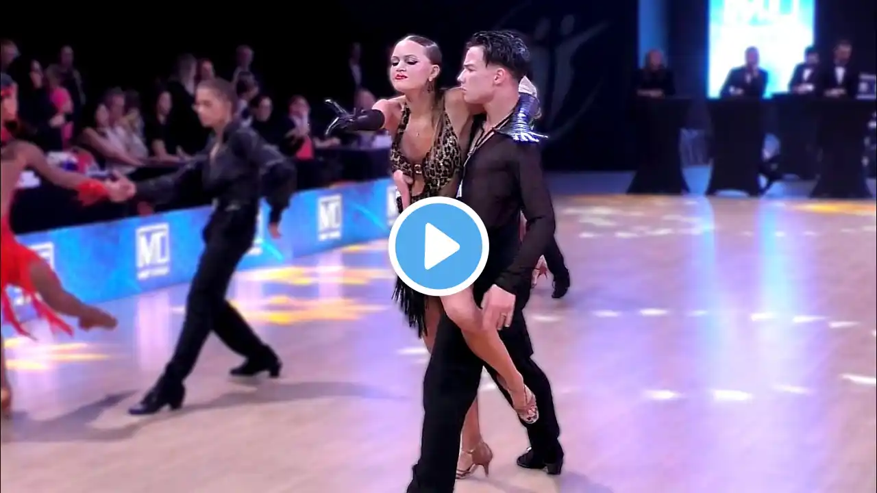 Youth-2 La (Open) 1/2: cha cha cha, samba, rumba, paso doble, jive. Minsk Open Championship 2025