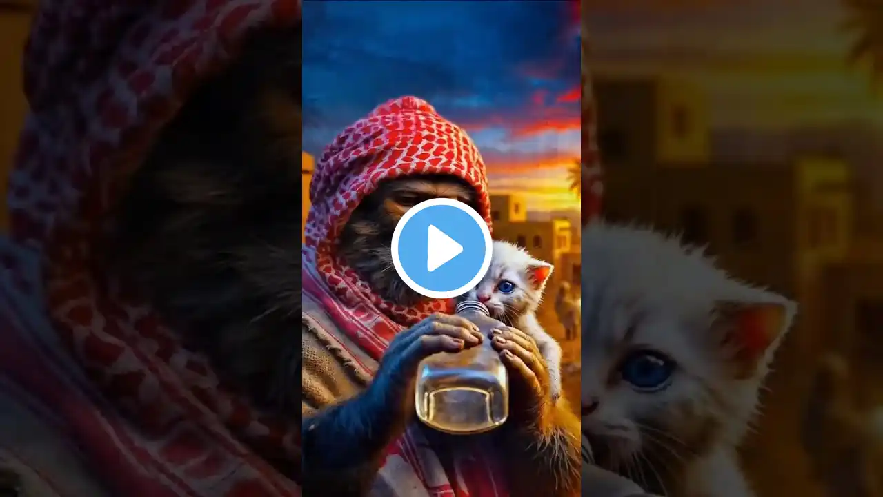 Story about Cat and Monkey's #shorts #ytshorts #youtubeshorts #viralvideo #ai #trending