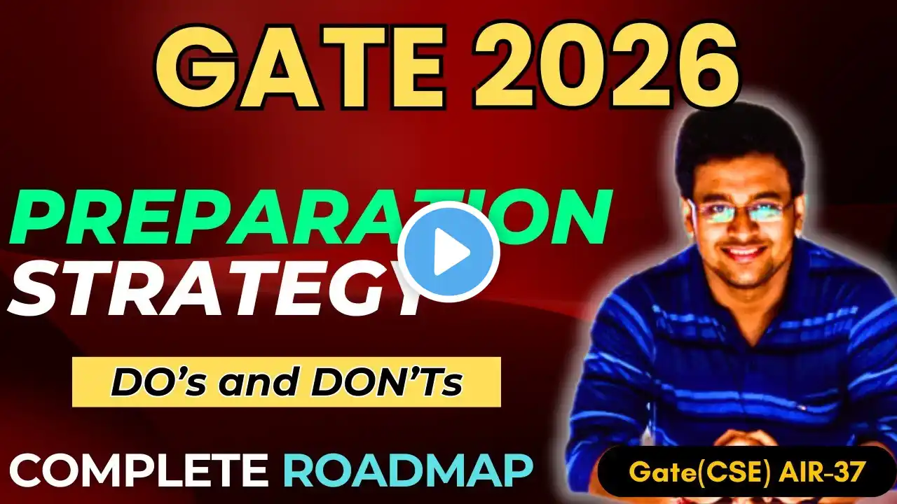 GATE 2026 Preparation Strategy | Complete Preparation Roadmap #gate2026 #gateexamination