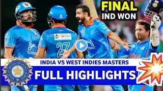 India vs West indies Master league Final Highlight 2025 india vs west Indies legend highlight 2025