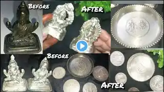 सिर्फ़ एक चीज से मिनटों में चमकायें चाँदी के सामान/How To Clean Silver #tips#trick#cleaningtips