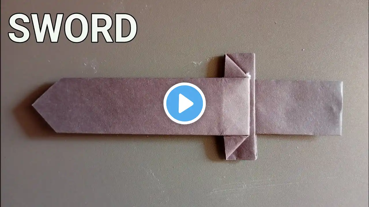 paper sword | How to make paper sword | knife | origami | paper folding idea