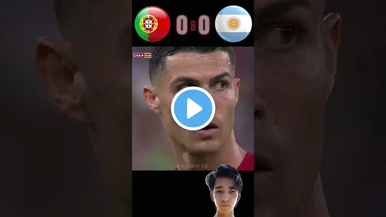 Cr7 Hat-trick😱 | Portugal 🆚️ Argentina (3-2)| Imaginary Worldcup Final Match 2026 #football​ #shorts