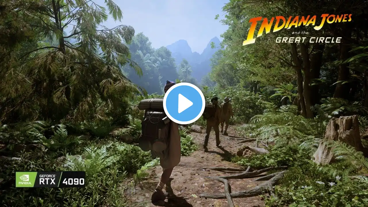 Indiana Jones and the Great Circle | Relaxing Ambient Walking | 4K Path Tracing Ultra Graphics