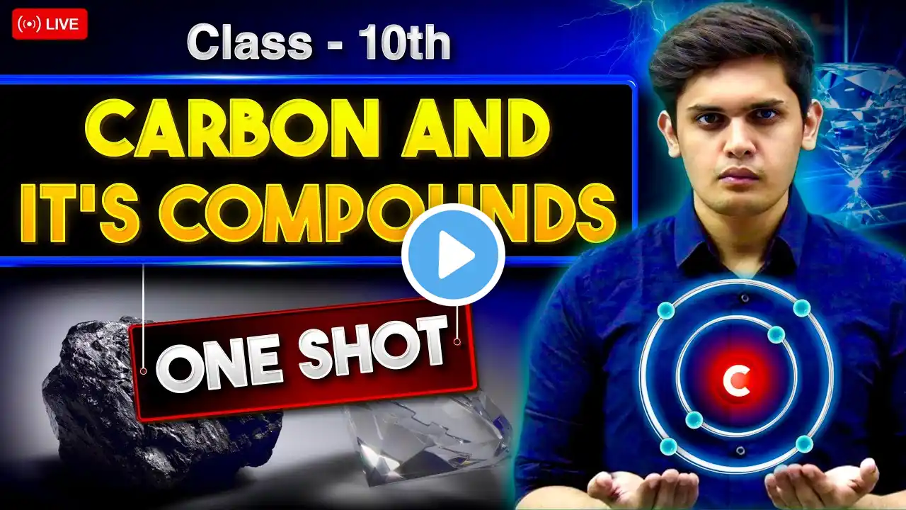 Carbon and it's Compounds - Class 10th Science 🔥|  One Shot | Prashant Kirad