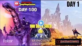 I Have 100 DAYS To Beat The Alpha Titan In Ark Survival Ascended [Extinction] (iSyzen Reaction)