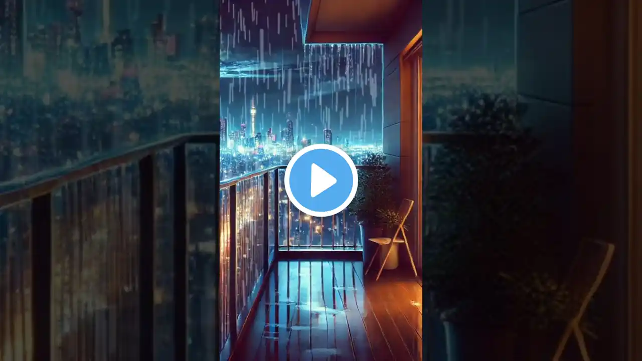 Rainy City Night - Relaxing LoFi Beats. #lofi #lofimusic  #rainsoundsforsleeping #rainsounds #chill